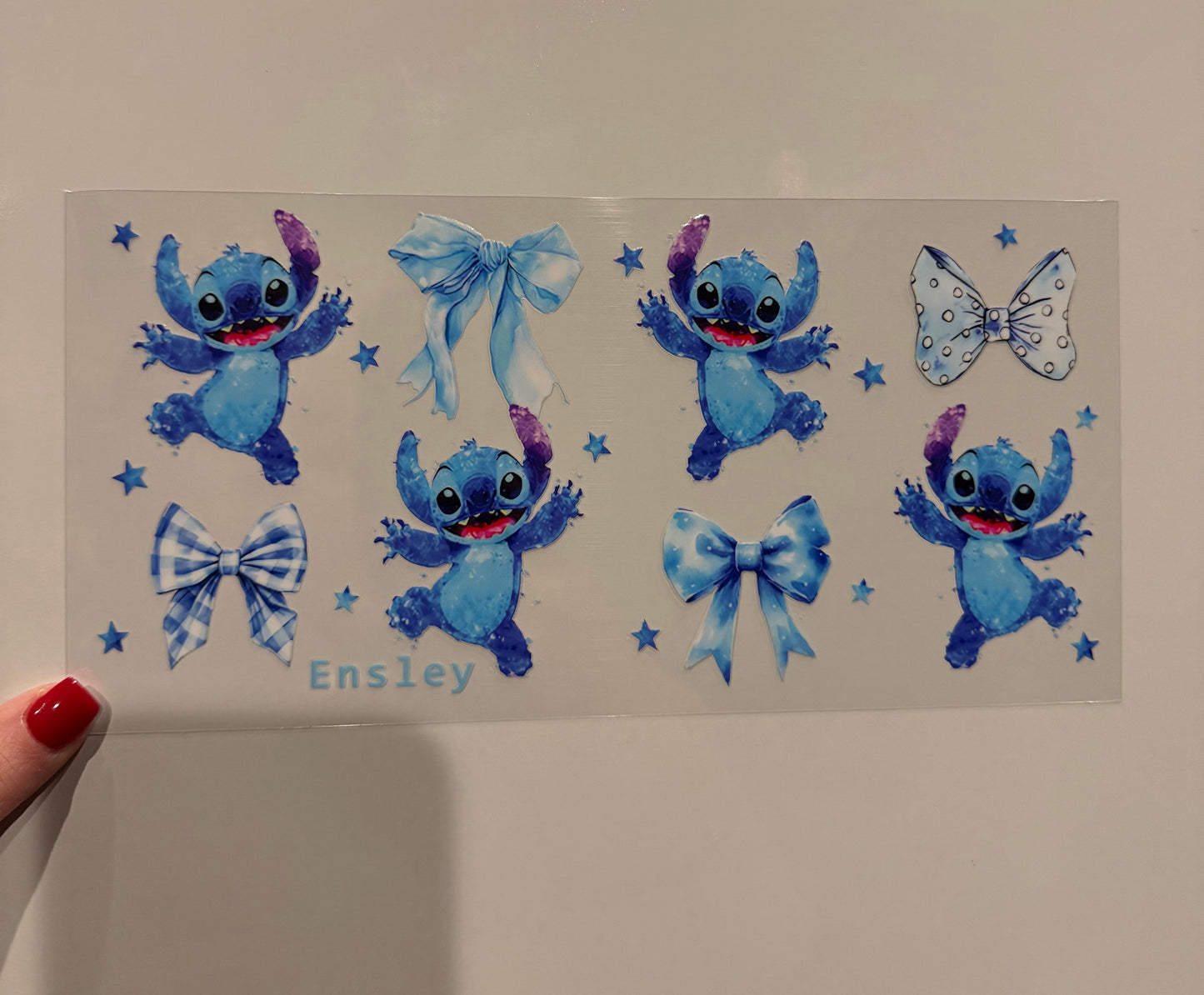 E016 BLUE BOW STITCH