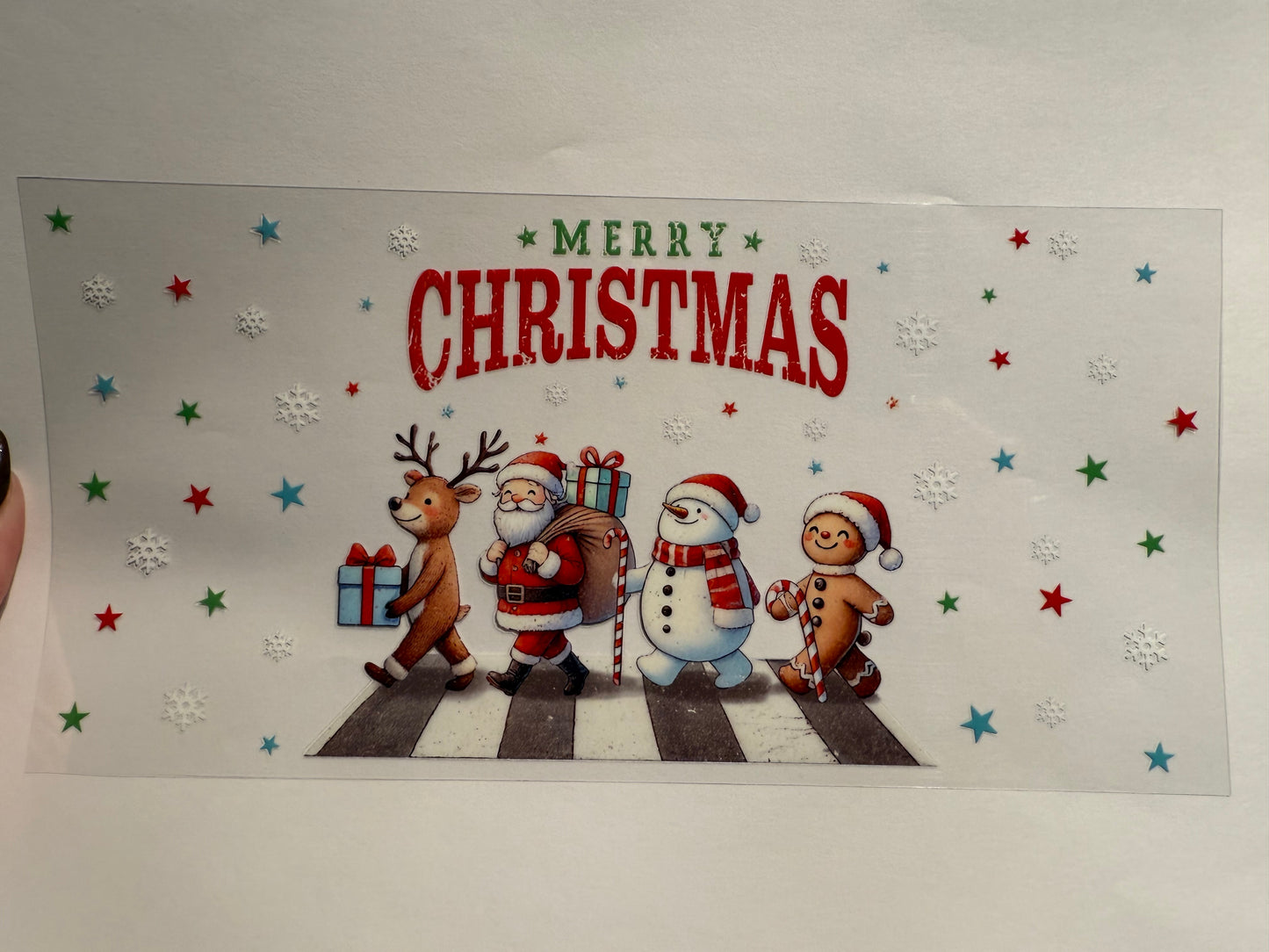 D049 Christmas crosswalk