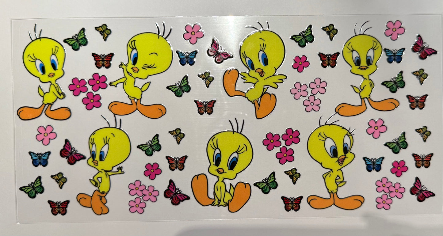 AB76 TWEETY AND FLOWERS