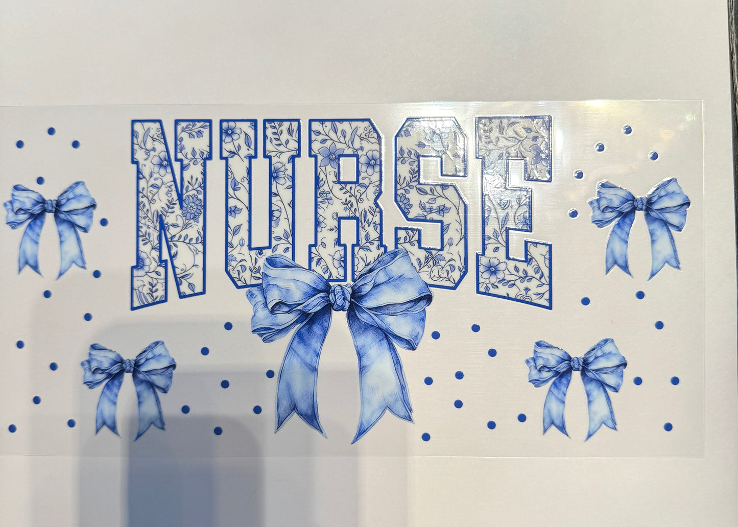AB83 NURSE BOWS- BLUE