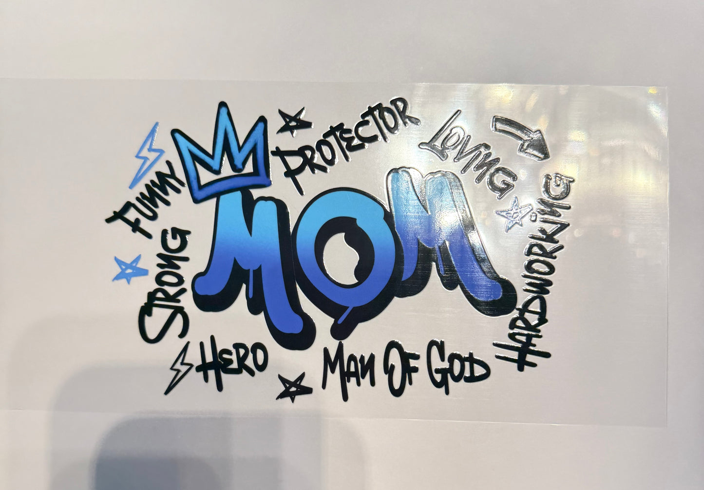 AB84 MOM- BLUE GRAFFITI