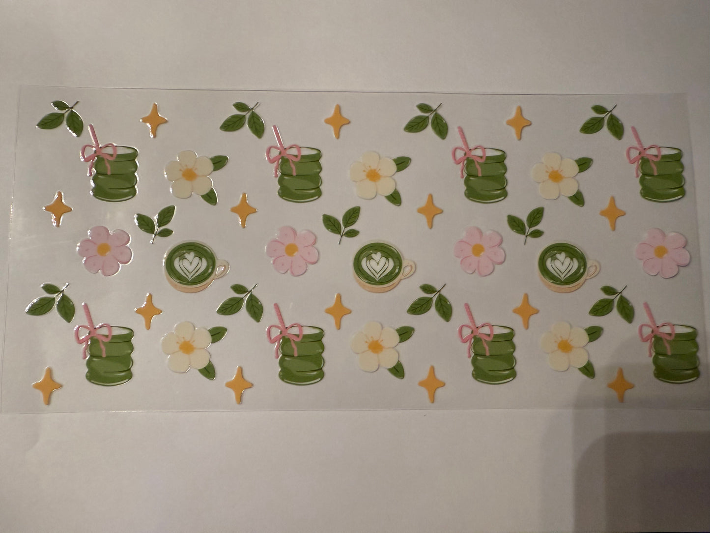 D085 MATCHA PINK FLOWERS