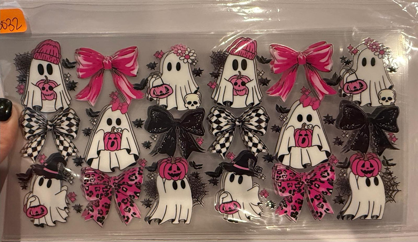 Ghosts and Pink Pumpkins Wrap