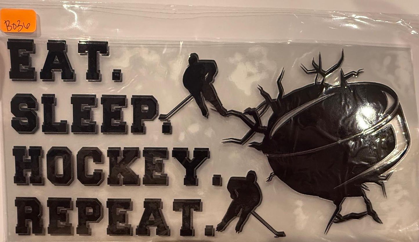 Eat. Sleep. Hockey. Repeat. Wrap