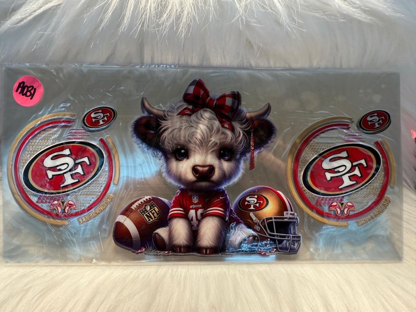 A031 Highland Cow San Francisco 49ers Wrap