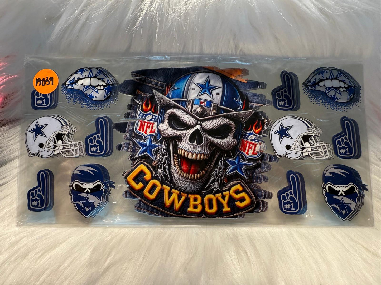 A039 Cowboys Nation Skull Wrap