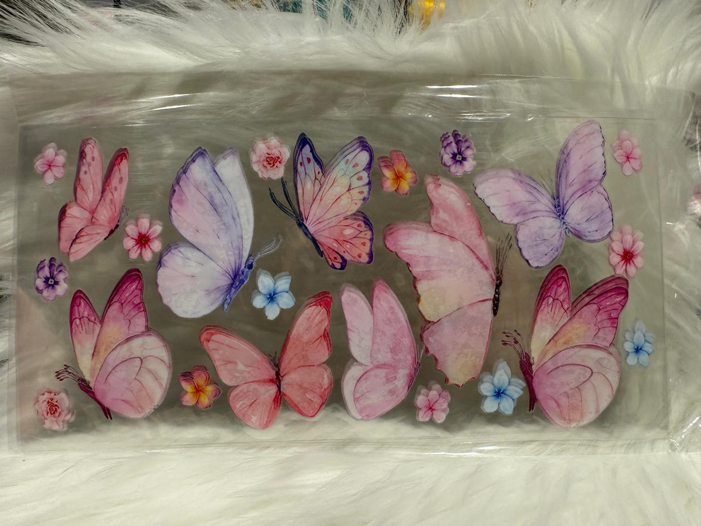 A078 Watercolor Butterflies Wrap