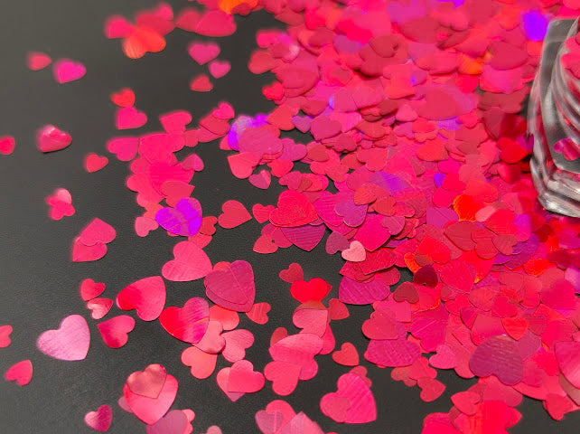PINK COLOR-SHIFT HEART MIX