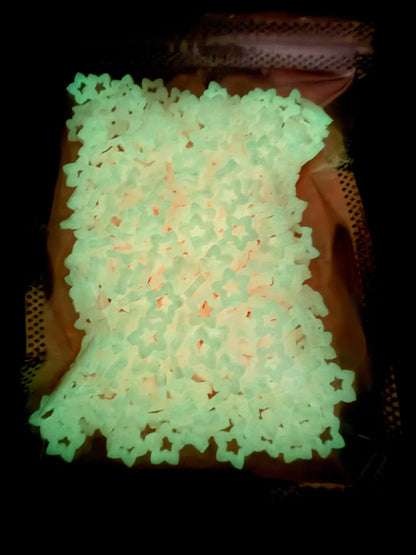 Glow pink—>white stars