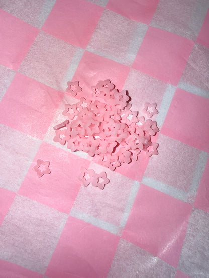 Glow pink—>white stars