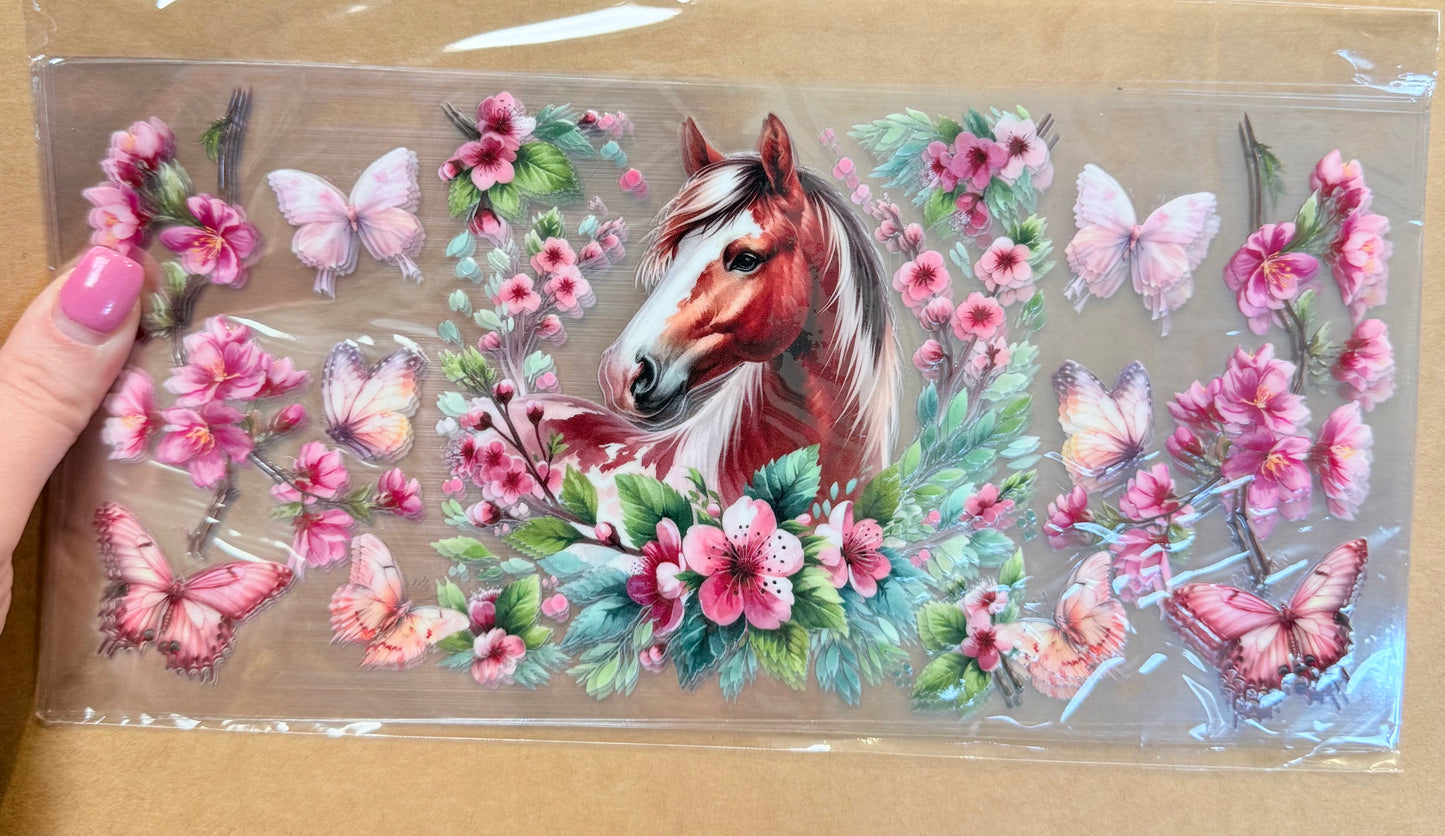 AA31-HORSE PINK FLOWERS