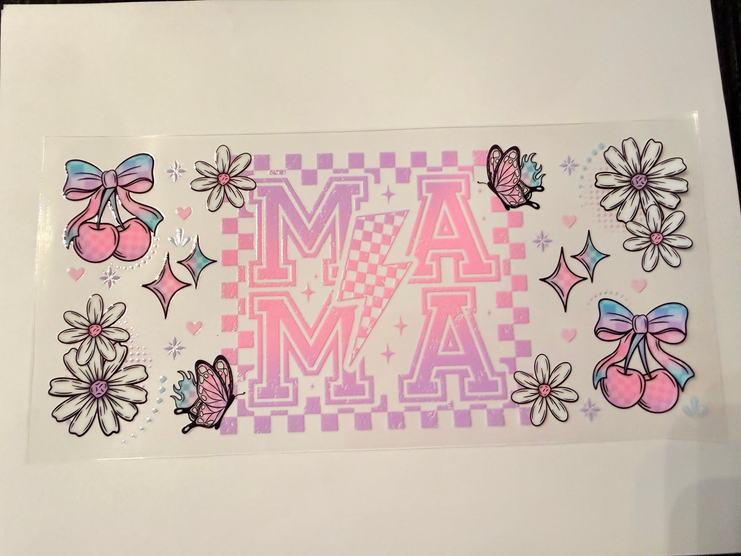 72-MAMA PURPLE CHECKERED