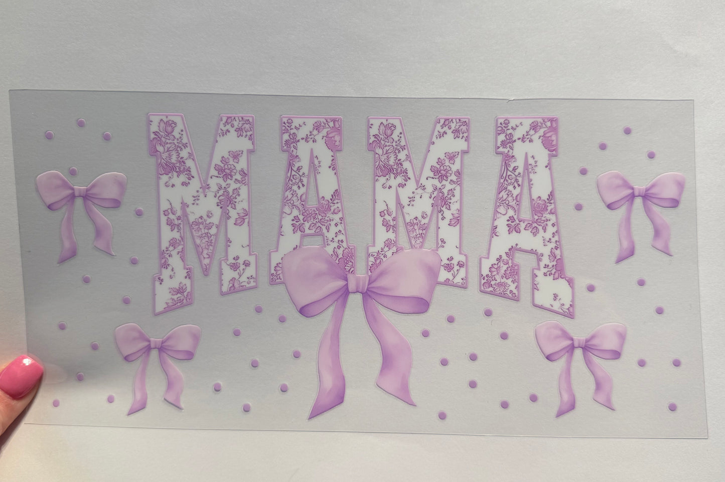 AB89- MAMA PURPLE BOWS