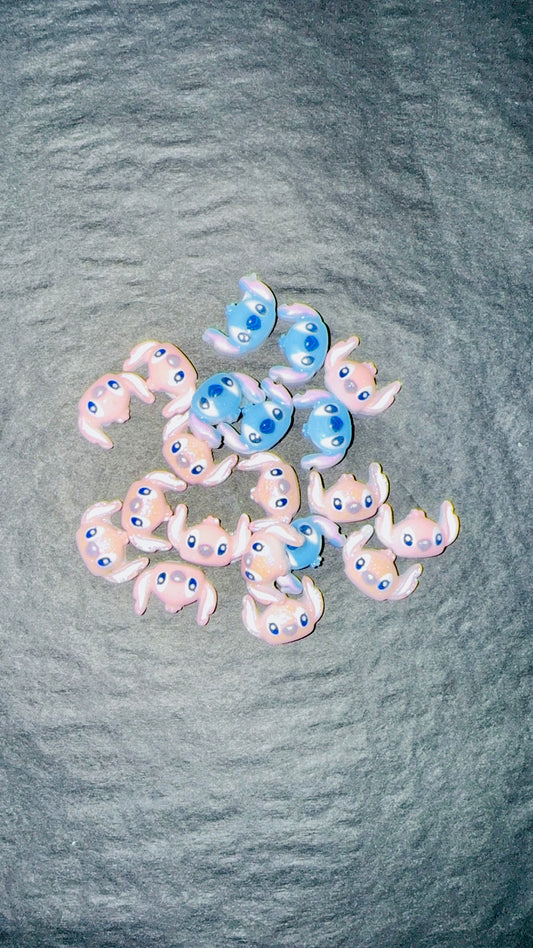 ANGEL AND STITCH ACRYLIC CHARMS