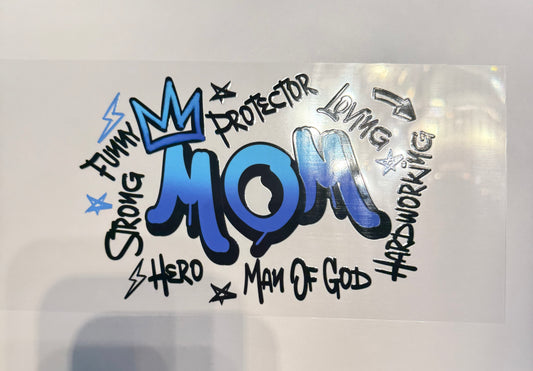 AB84 MOM- BLUE GRAFFITI