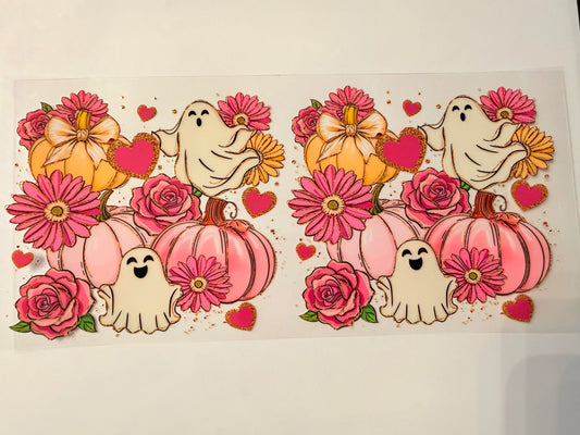 41-GHOSTS AND PINK PUMPKINS
