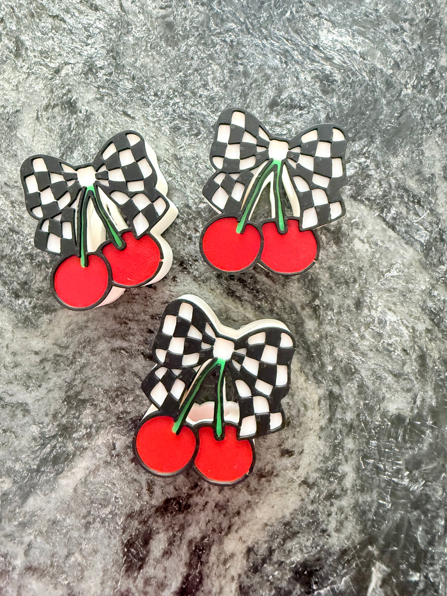 Cherry Checkered topper 1PC