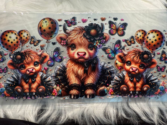Holo Highland Cow Party Wrap