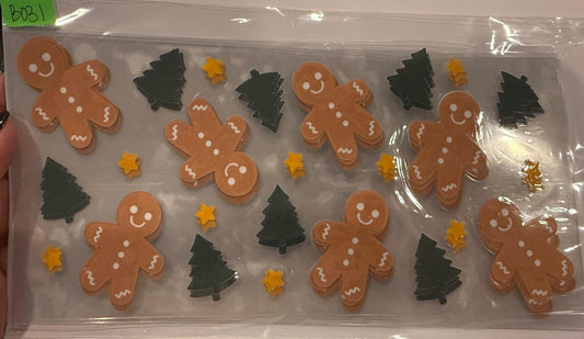 Gingerbread Men and Trees Wrap