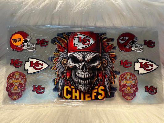 A040 Chiefs Skull Wrap