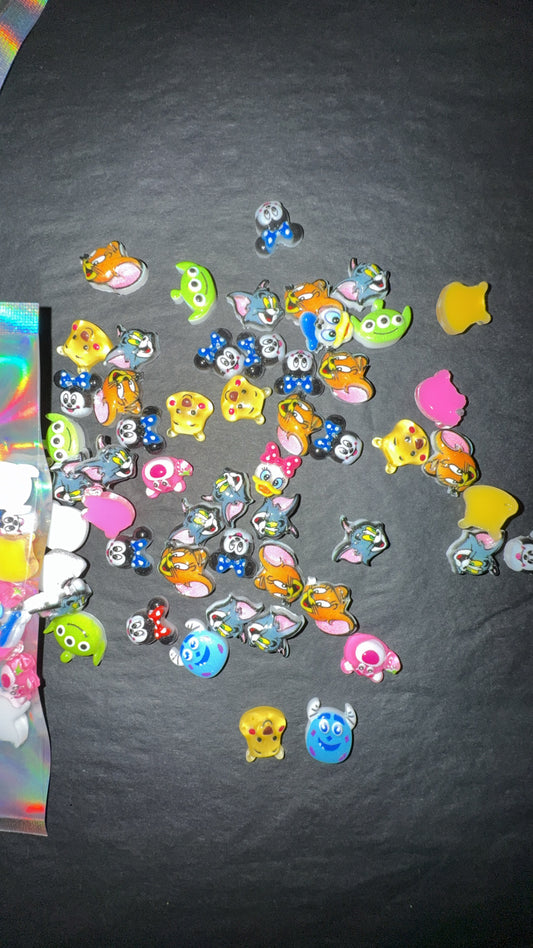 CHARACTER ACRYLIC CUP CHARMS