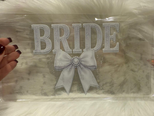 A091 Bride Silver Bow Wrap