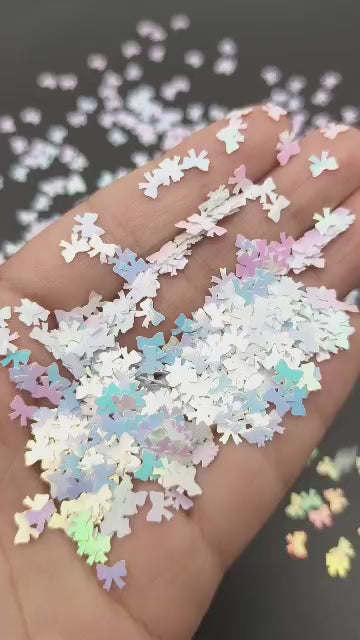 WHITE COLOR SHIFT BOWS