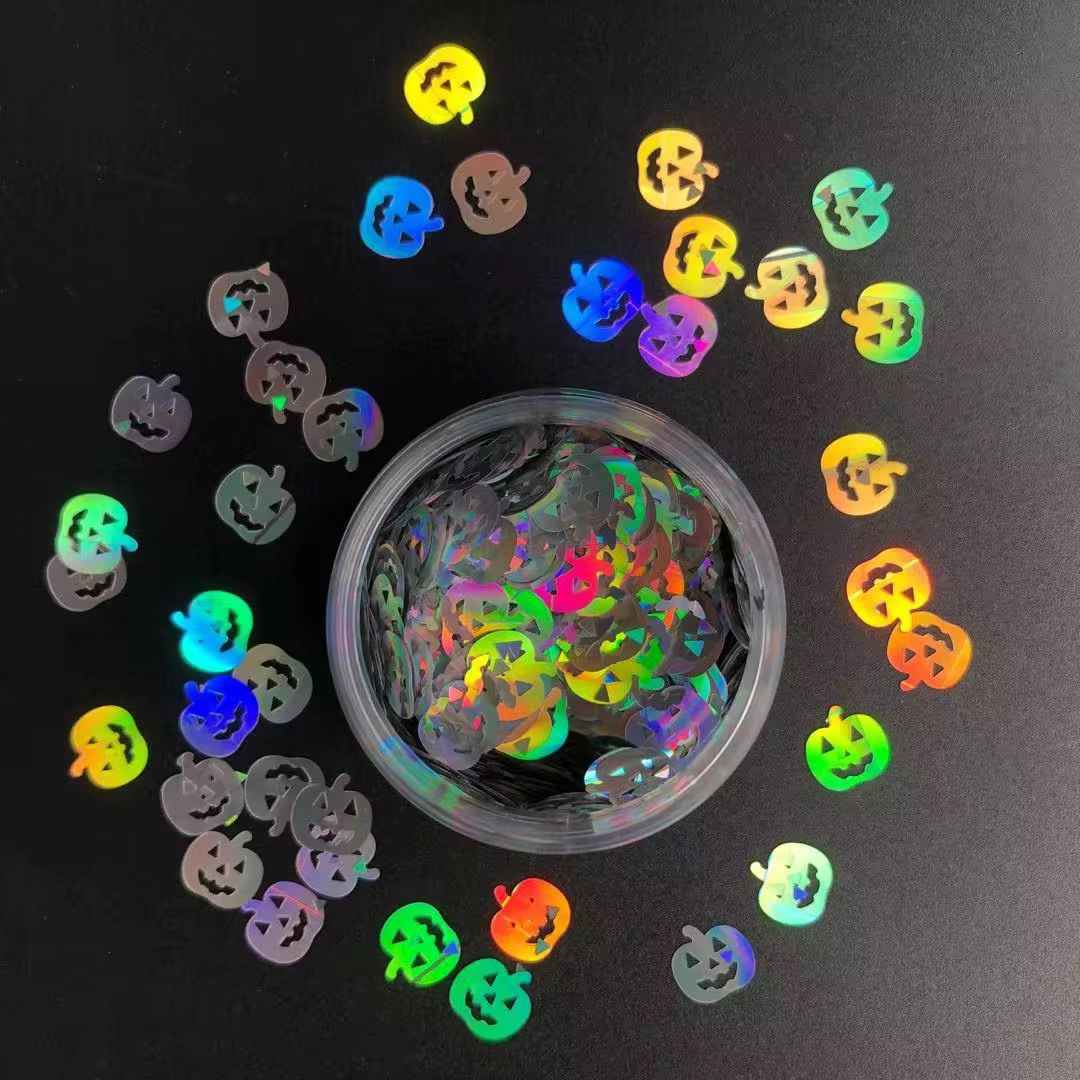 Holographic Silver Pumpkins