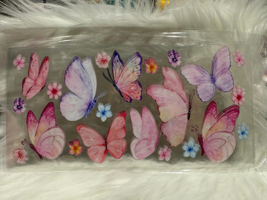 A078 Watercolor Butterflies Wrap